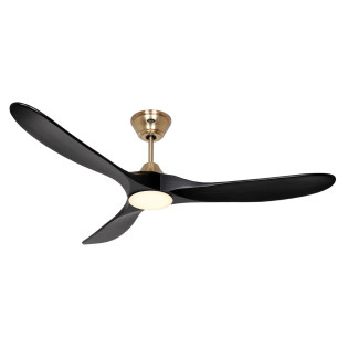 Ventilateur Plafond Eco Genuino LED 152cm Blanc Noir