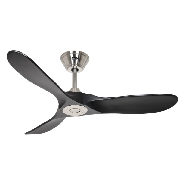 Ventilateur Plafond Eco Genuino 122cm Chromé Noir