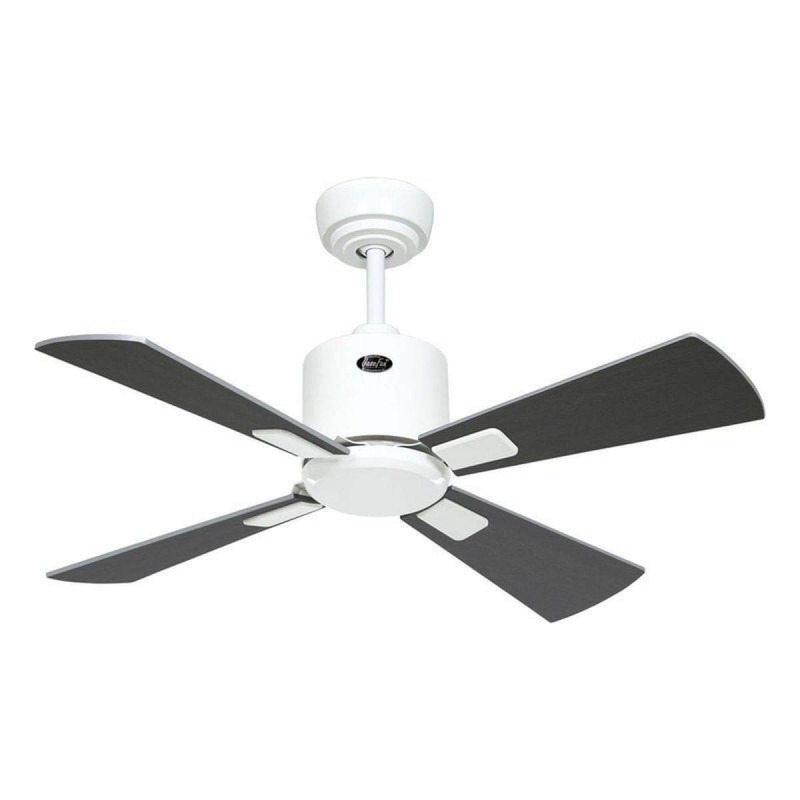 Ventilateur Plafond Eco Neo III 92cm Blanc Argenté Wengé WiFi