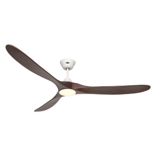 Ventilateur Plafond Eco Genuino LED 180cm Blanc Noyer
