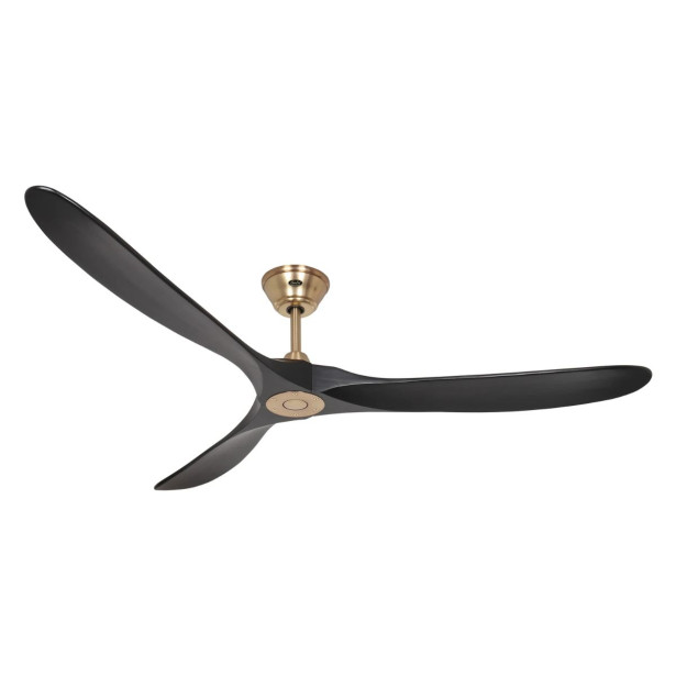 Ventilateur Plafond Eco Genuino 180cm Laiton Noir