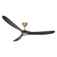 Ventilateur Plafond Eco Genuino 180cm Laiton Noir