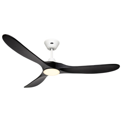 Ventilateur Plafond Eco Genuino LED 152cm Blanc Noir