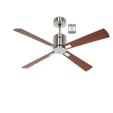 Ventilateur Plafond Eco Concept 132cm Chromé Cerisier Noyer 0-10 Volts
