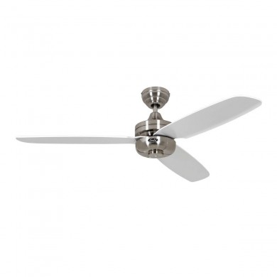 Ventilateur Plafond Night Flight 132cm Chromé Blanc