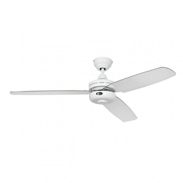 Ventilateur Plafond Night Flight 132cm Blanc Acrylique clair