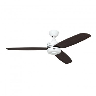 Ventilateur Plafond Night Flight 132cm Blanc Wengé