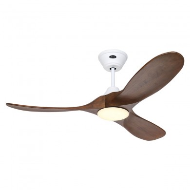 Ventilateur Plafond Eco Genuino LED 122cm Blanc Noyer