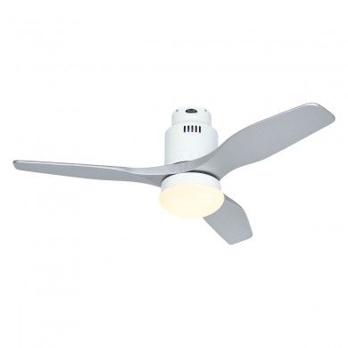 Ventilateur Plafond Aerodynamix Eco 112cm Blanc Gris argenté