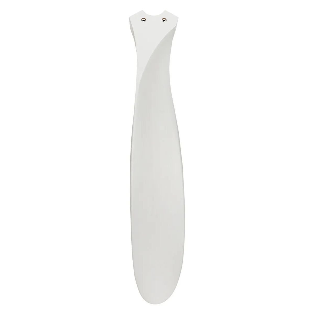 Grattoir ou outil en forme d’aile blanche, élégant et allongé, sans motif, à utiliser pour le nettoyage ou l’entretien.