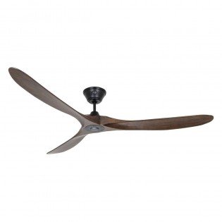 Panneau d’un ventilateur de plafond moderne, trois pales en bois et fixation au plafond. comment réduire le bruit d'un ventilateur de plafond