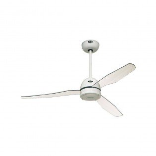 Ventilateur plafonnier installé au plafond, déplacement de l’air pour redistribuer la chaleur en hauteur., comment faire redescendre la chaleur du plafond