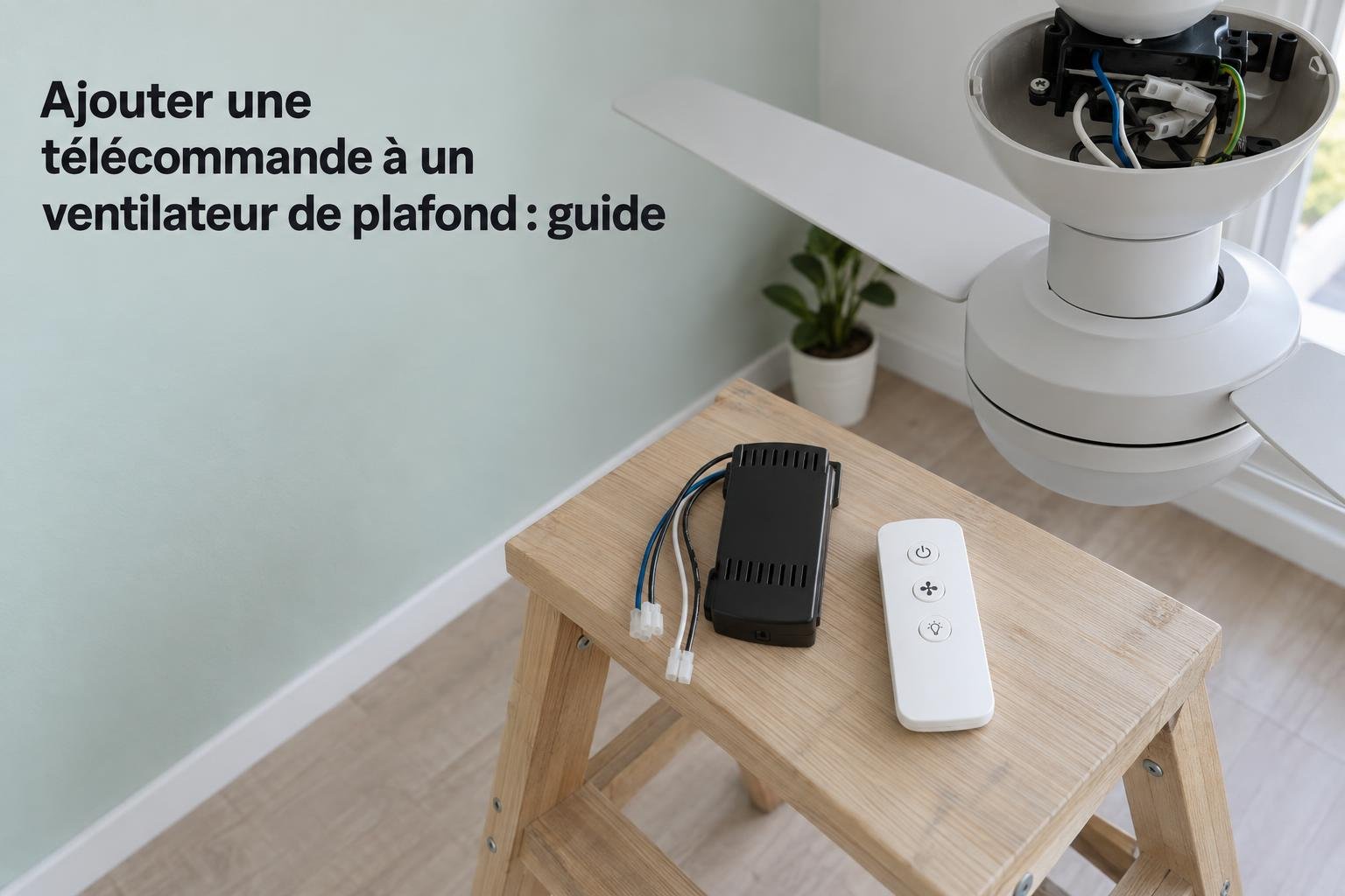 Ajouter une télécommande à un ventilateur de plafond : guide