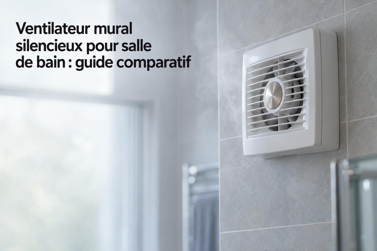 Ventilateur mural silencieux pour salle de bain : guide comparatif