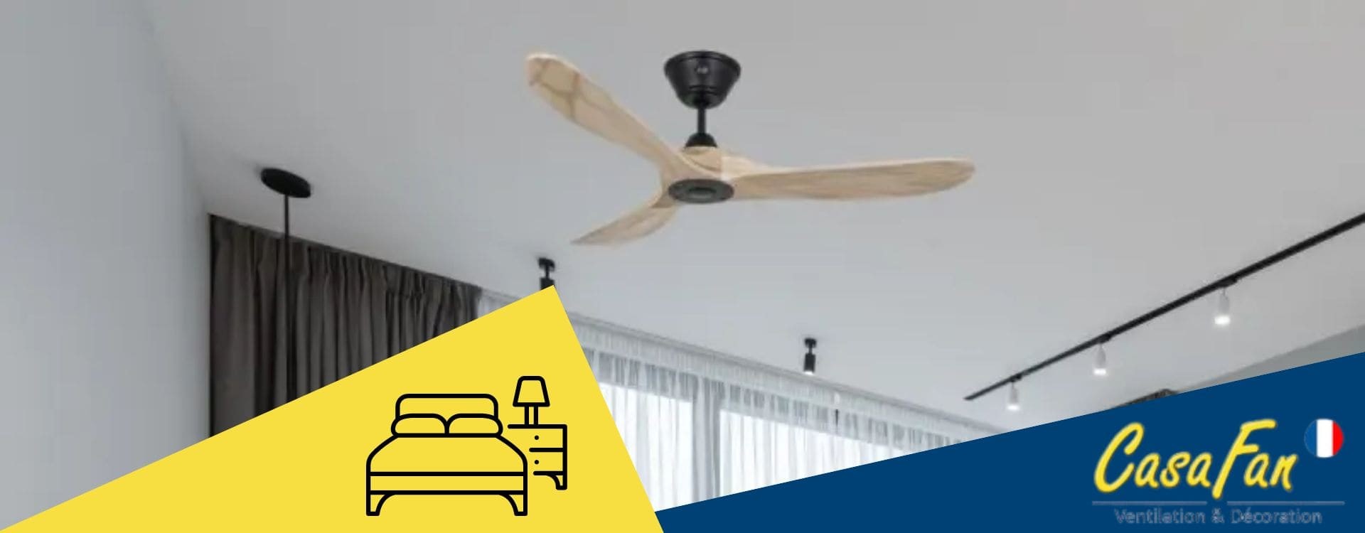 Quel ventilateur de plafond pour une chambre